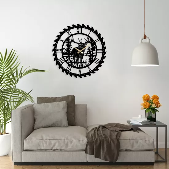 Serfa Metal Clock, Home Decoration, Wall Clock, Metal wall art