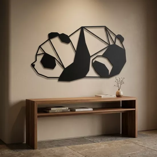 Baby Panda Metal Wall Art | Home Decoration | Wall Painting | Monge Design | Free Shipping | Pay at the door