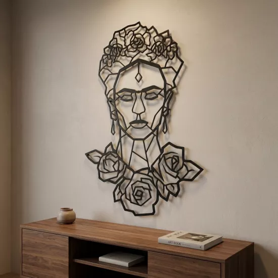 Frida Kahlo Metal Tablo | Ev Dekorasyon |  Duvar Tablosu | Monge Dizayn | Ücretsiz Kargo | Kapıda Ödeme