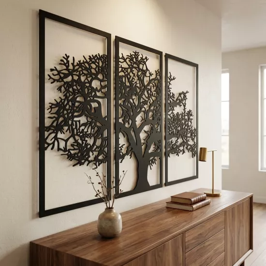 Sycamore Tree Metal Wall Art  | Home Decoration | Wall Painting | Monge Design | Free Shipping | Pay at the door