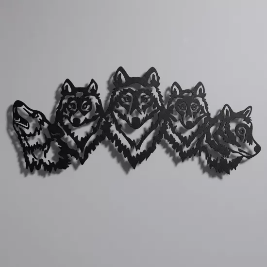 Wolves Metal Wall Art | Home Decoration | Wall Painting | Monge Design | Free Shipping | Pay at the door