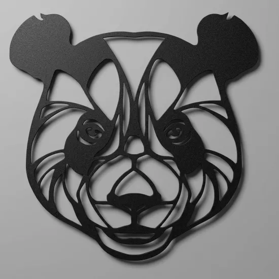 Panda Kafası Metal Tablo | Ev Dekorasyon |  Duvar Tablosu | Monge Dizayn | Ücretsiz Kargo | Kapıda Ödeme