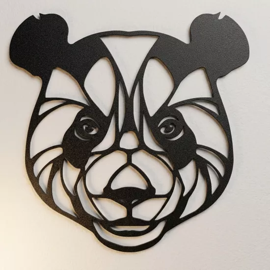 Panda Kafası Metal Tablo | Ev Dekorasyon |  Duvar Tablosu | Monge Dizayn | Ücretsiz Kargo | Kapıda Ödeme