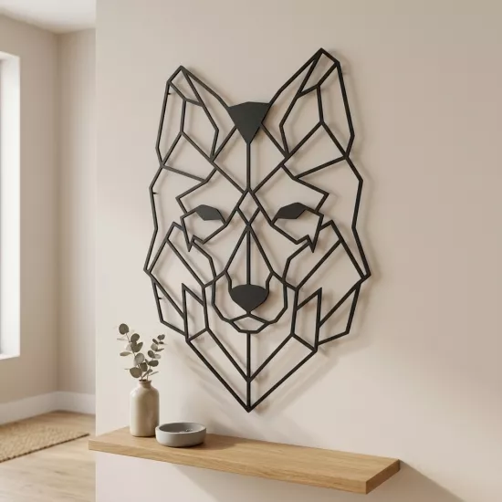Wolf Metal Wall Art | Home Decoration | Wall Painting | Monge Design | Free Shipping | Pay at the door