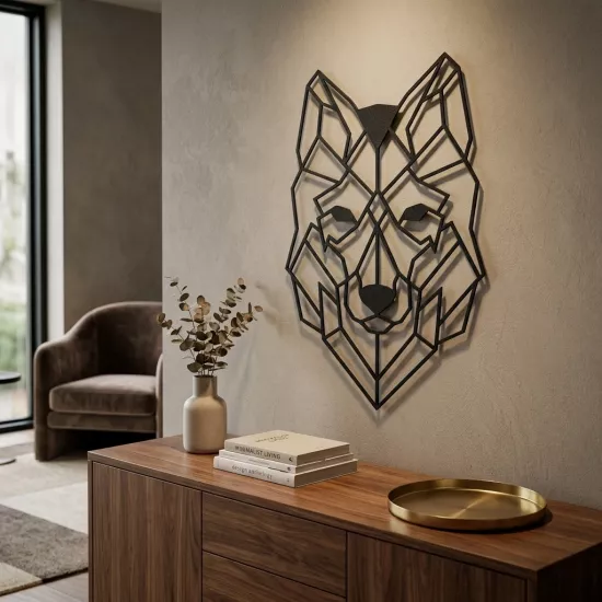 Wolf Metal Wall Art | Home Decoration | Wall Painting | Monge Design | Free Shipping | Pay at the door