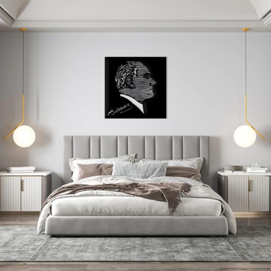 Ataturk Metal Wall Art 1005 | Home Decoration | Wall Painting | Monge Design | Free Shipping | Pay at the door