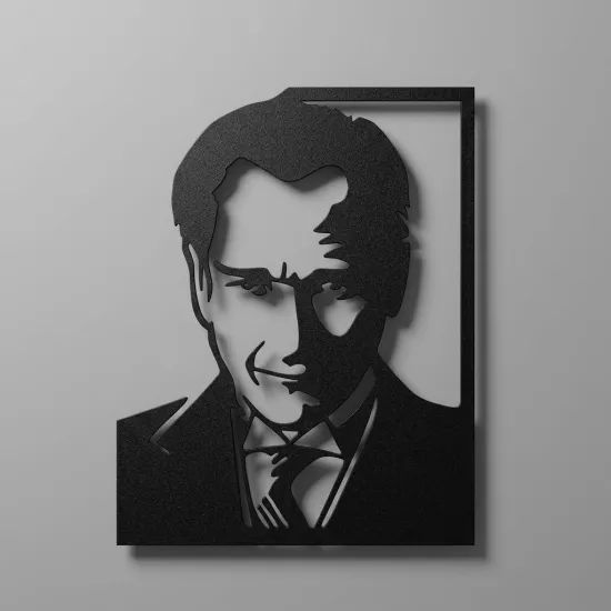 Atatürk Metal Tablo 1010 | Ev Dekorasyon |  Duvar Tablosu | Monge Dizayn | Ücretsiz Kargo | Kapıda Ödeme
