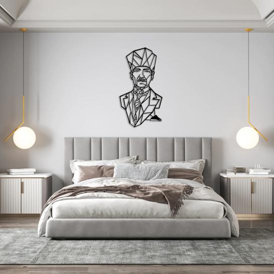 Atatürk Portrait Metal Wall Art | Home Decoration | Wall Painting | Monge Design | Free Shipping | Pay at the door