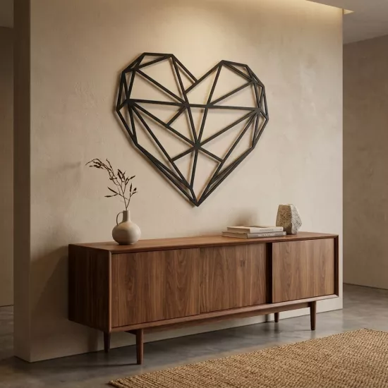 Heart Metal Wall Art | Home Decoration | Wall Painting | Monge Design | Free Shipping | Pay at the door
