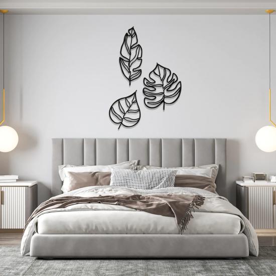Tre Foglie Metal Wall Art | Home Decoration | Wall Painting | Monge Design | Free Shipping | Pay at the door