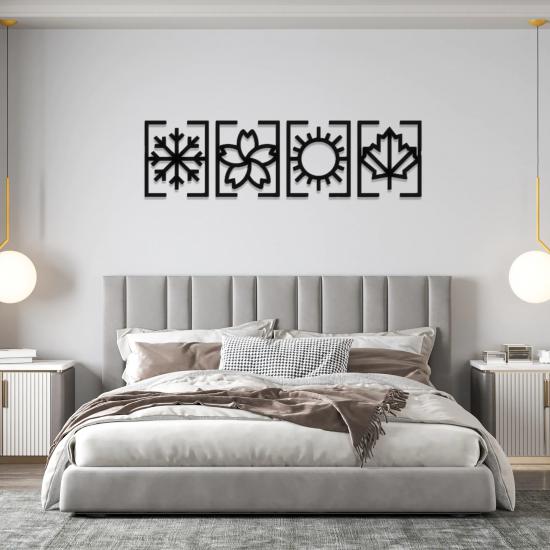 4 Seasons Metal Wall Art | Home Decoration | Wall Painting | Monge Design | Free Shipping | Pay at the door
