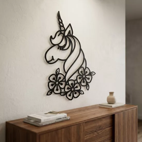 Unicorn  Metal Tablo | Ev Dekorasyon |  Duvar Tablosu | Monge Dizayn | Ücretsiz Kargo | Kapıda Ödeme