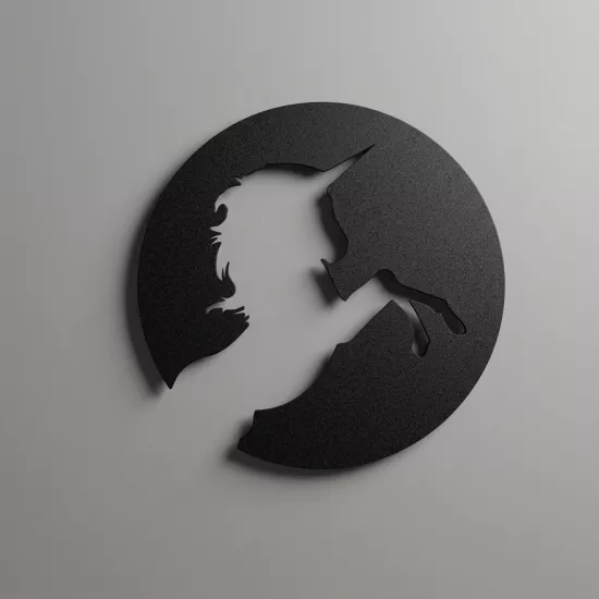 Unicorn 2 Metal Tablo | Ev Dekorasyon |  Duvar Tablosu | Monge Dizayn | Ücretsiz Kargo | Kapıda Ödeme