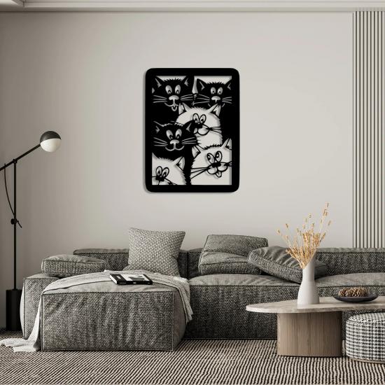 Cute Mustaches Metal Wall Art