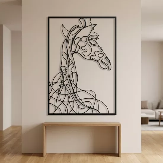 Giraffe Metal Tablo | Ev Dekorasyon |  Duvar Tablosu | Monge Dizayn | Ücretsiz Kargo | Kapıda Ödeme