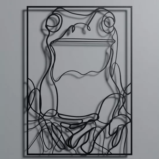 Frog Metal Tablo | Ev Dekorasyon |  Duvar Tablosu | Monge Dizayn | Ücretsiz Kargo | Kapıda Ödeme