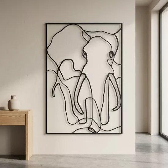 Elephant Metal Tablo | Ev Dekorasyon |  Duvar Tablosu | Monge Dizayn | Ücretsiz Kargo | Kapıda Ödeme