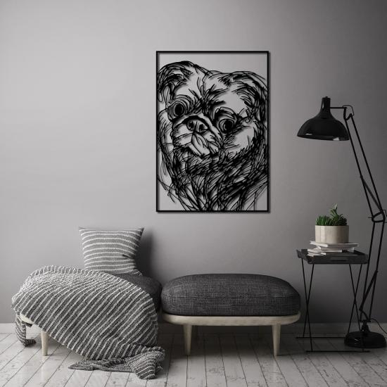 Mops Metal Wall Art | Home Decoration | Wall Painting | Monge Design | Free Shipping | Pay at the door