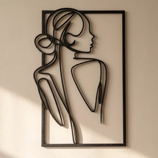 Modern One Line Art - Female Figure Decor