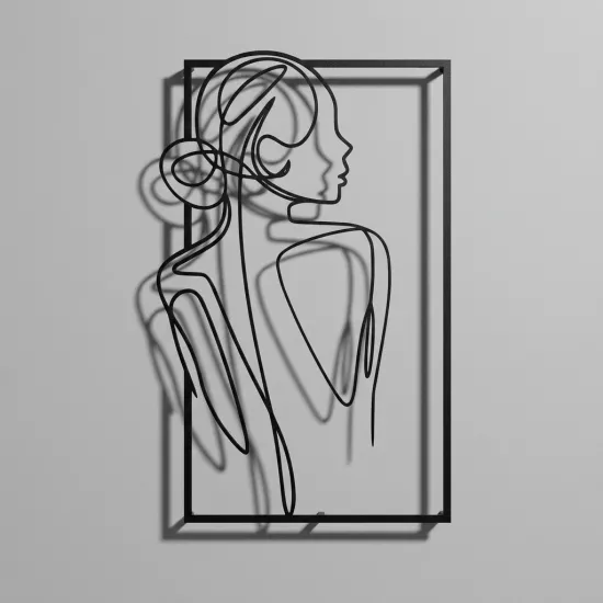Modern One Line Art - Female Figure Decor