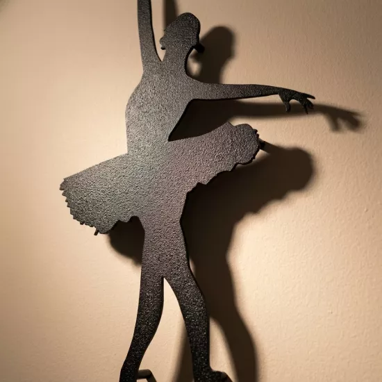 Elegant Ballerina Silhouette - Decorative Wall Decal and Graphic Element