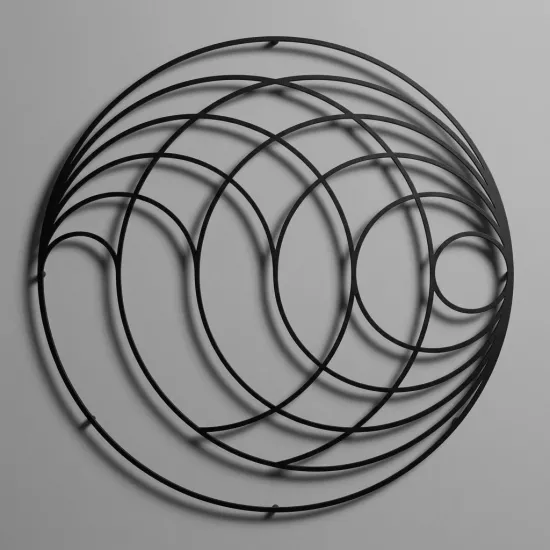 Minimalist Geometrik Daireler Çizim Sanatı