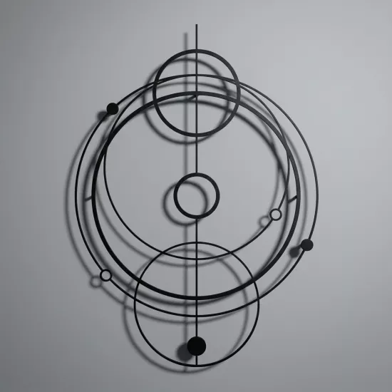 Modern Geometrik Duvar Sanatı ve Poster Tasarımı