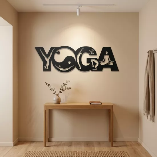 Modern Yoga Tasarımlı Duvar Dekoru | Zen ve Meditasyon Sanatı