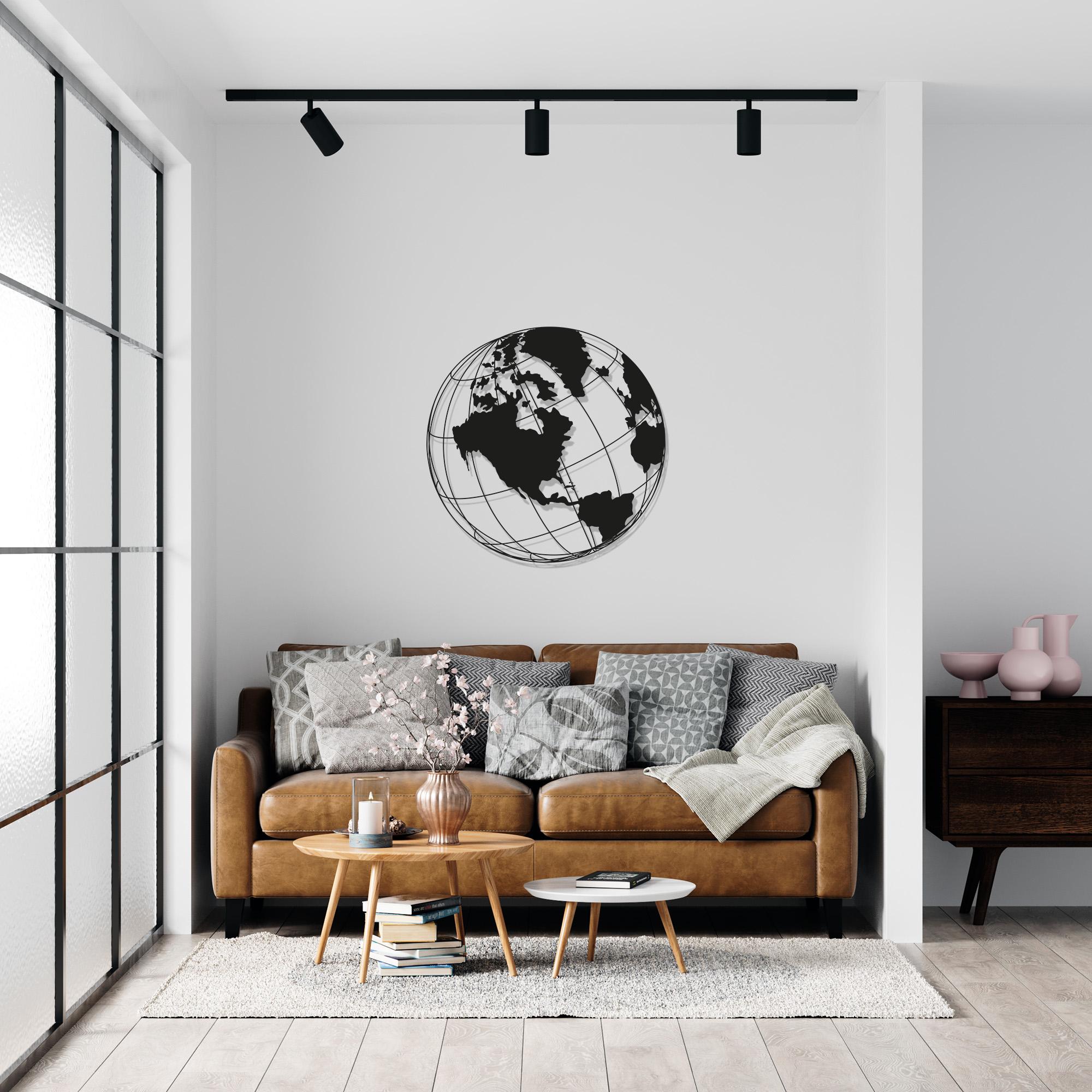 Our Home is the World Metal Wall Art
